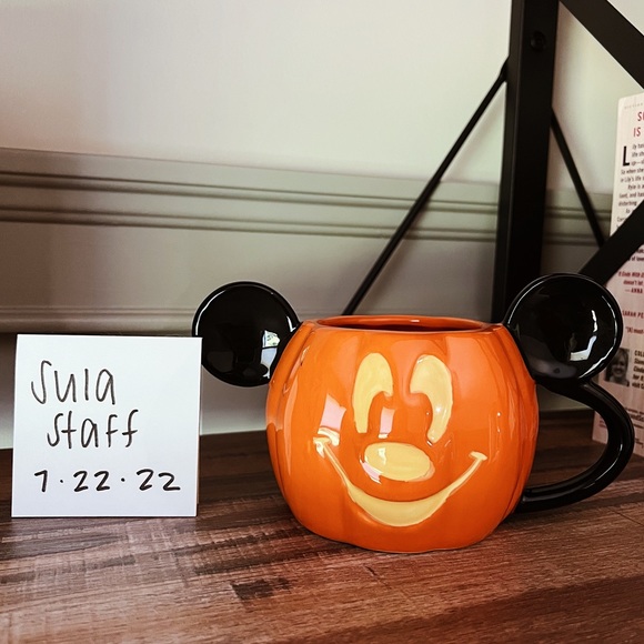 HTF Mickey Mouse Jack-O-Lantern Halloween Mug | Disney Halloween Mug - Picture 1 of 3